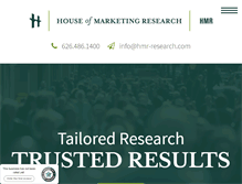 Tablet Screenshot of hmr-research.com